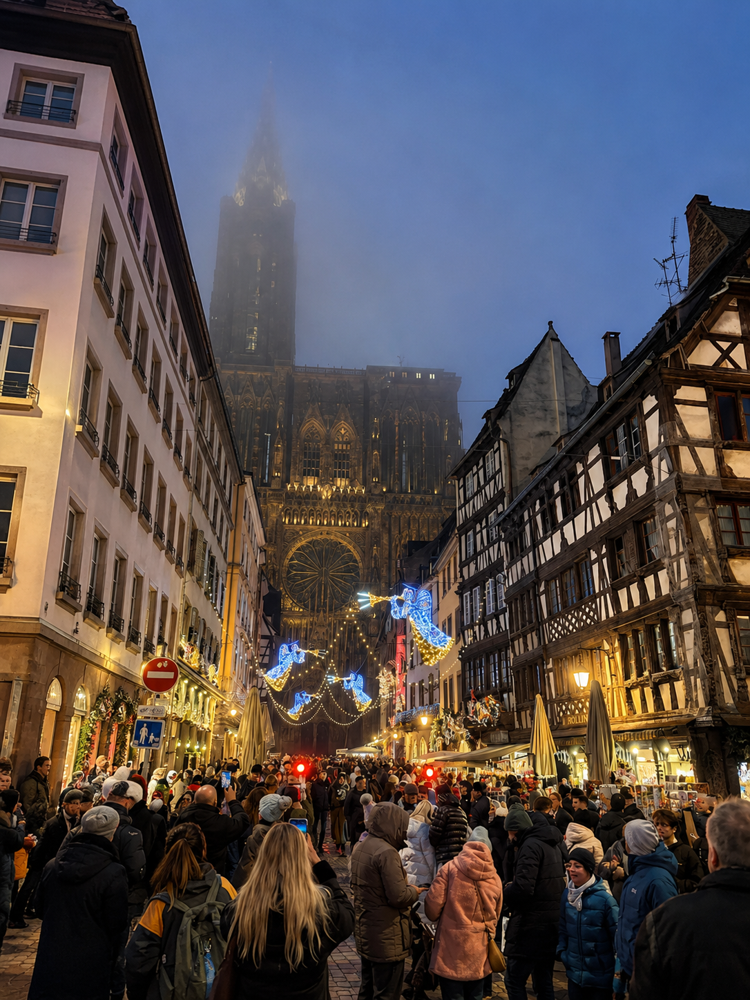 Christmas market by the cathedral